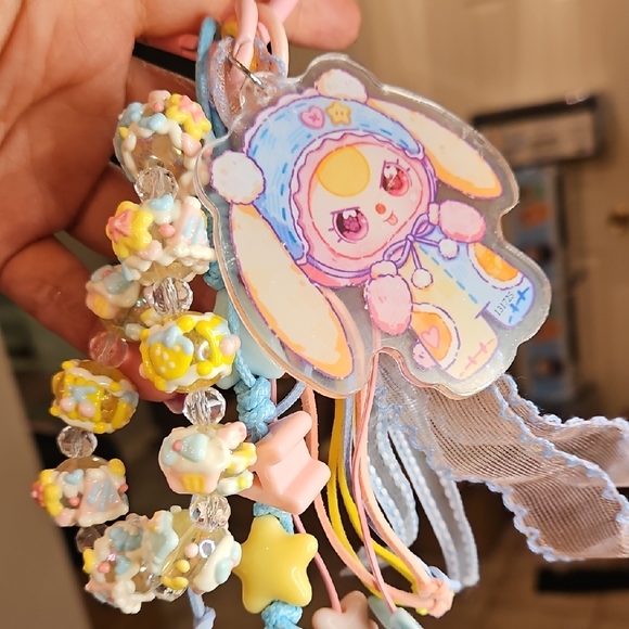 Accessories - Baby Tree Key Chains Cute Bunny Charm and Bead Bracelet Set